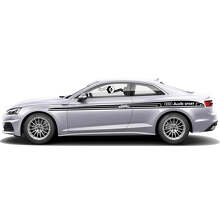 Set di Adesivi in Vinile con Strisce Laterali Marchiate per Audi A5_4