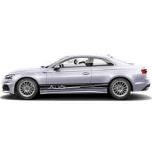 Set di Adesivi Vinilici con Strisce Laterali Contorno Brandizzate per Audi A5_5