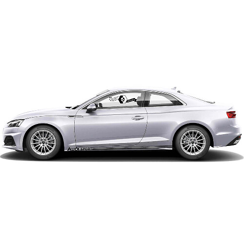 Set di Adesivi in Vinile Strisce Laterali Audi Sport per Audi A5