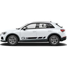 Set Adesivi in Vinile Strisce Laterali con Logo Q3 per Audi Q3_2