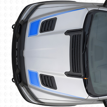 Set di Adesivi in Vinile a Contorno Stile Bastone da Hockey per Cofano Dodge Ram Sport 2019+_2