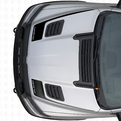 Set di Adesivi in Vinile Personalizzati per Cofano Stile Bastone da Hockey per Dodge Ram Sport 2019+