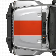 Adesivo in Vinile Striscia Centrale Ampia per Cofano per Jeep Wrangler 2007+_4