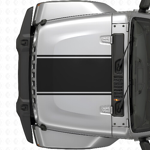 Serbatoio Centrale Striscia Adesiva in Vinile per Jeep Wrangler 2007+_1