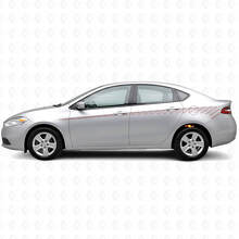 Kit Adesivi in Vinile a Strisce Laterali Contorno Strobo per Dodge Dart 2013+_4