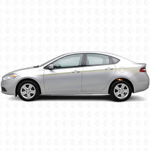 Kit Adesivi in Vinile a Strisce Laterali Contorno Strobo per Dodge Dart 2013+_5