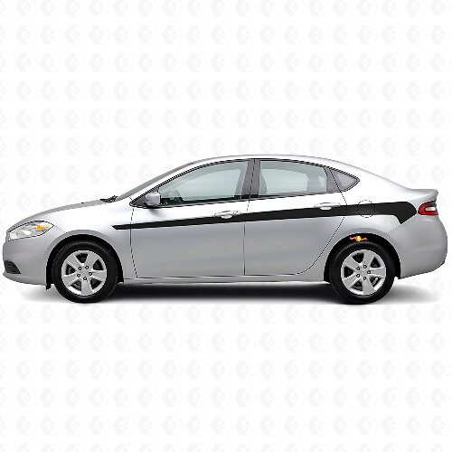 Kit di decalcomanie in vinile per strisce laterali Accent per Dodge Dart 2013+