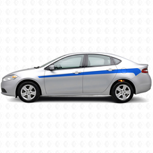 Kit di decalcomanie in vinile per strisce laterali Accent per Dodge Dart 2013+_2