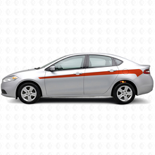 Kit di decalcomanie in vinile per strisce laterali Accent per Dodge Dart 2013+_4