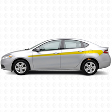 Kit di decalcomanie in vinile per strisce laterali Accent per Dodge Dart 2013+_5