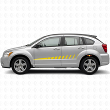 Kit di Adesivi in Vinile con Strisce Laterali Strobe Design per Dodge Caliber 2007+_5