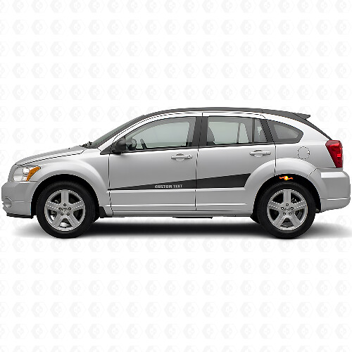 Kit di adesivi in vinile personalizzati con strisce laterali espandibili per Dodge Caliber 2007+