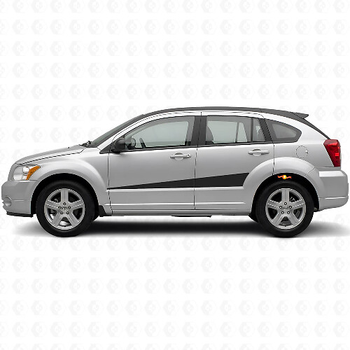 Kit di decalcomanie in vinile con strisce laterali espandibili per Dodge Caliber 2007+