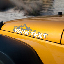 Adesivi in Vinile con Scritta Stile Montagne per Jeep Wrangler Edition 2