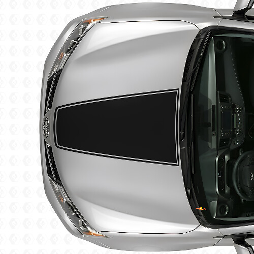 Adesivo in vinile con contorno oscurato per cofano Toyota RAV4 2013+_1