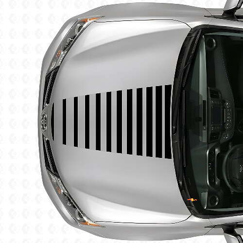 Adesivo in vinile a strisce stile Strobe per cofano Toyota RAV4 2013+