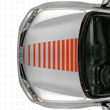 Adesivo in vinile a strisce stile Strobe per cofano Toyota RAV4 2013+_4