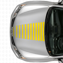 Adesivo in vinile a strisce stile Strobe per cofano Toyota RAV4 2013+_5