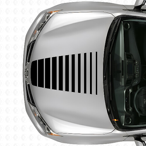 Adesivo in Vinile a Strisce Stroboscopiche Espandibili per Cofano Toyota RAV4 2013+