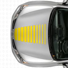 Adesivo in Vinile a Strisce Stroboscopiche Espandibili per Cofano Toyota RAV4 2013+_5