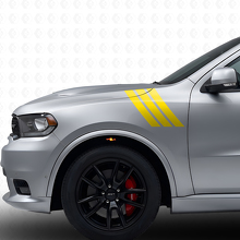 Kit adesivi vinile parafango anteriore a tre strisce per Dodge Durango 2011+_5