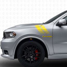 Kit Adesivi in Vinile Personalizzati a Strisce Stroboscopiche per Parafango Anteriore Dodge Durango 2011+_5