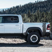 Kit Adesivi in Vinile Strisce Laterali Posteriori Hemi Rebel per Dodge Ram Rebel 2021+_2