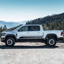 Set di Adesivi in Vinile Strisce Laterali Porta Stile Rebel per Dodge Ram Rebel 2021+_2
