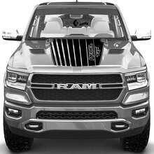Adesivo in vinile a strisce sul cofano TRX Rebel per Dodge Ram Rebel 2021+_2