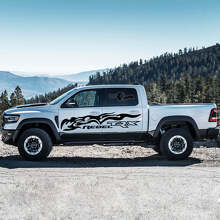Kit Adesivi Laterali in Vinile con Fiamme Stile Tribale per Dodge Ram Rebel TRX 2021+_3