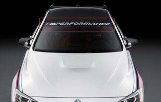 BMW m performance nuovi adesivi decalcomanie in vinile con striscione per parabrezza
