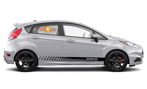 Kit adesivi in vinile strisce laterali porta stile racing per Musclecar Fiesta S_1