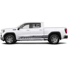 Set di Adesivi in Vinile con Strisce Laterali Marchiate per GMC Sierra_2