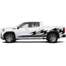Kit di Adesivi Laterali a Strisce Astratte per GMC Sierra_2