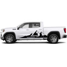 Kit Adesivi Laterali in Vinile con Grandi Montagne per GMC Sierra_2