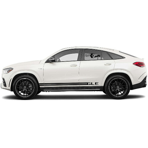 Kit decal in vinile con strisce laterali decorate per Mercedes Benz GLE_1