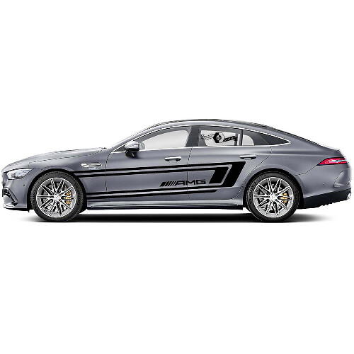 Kit di Adesivi in Vinile con Strisce Laterali Doppie Stile AMG per Mercedes Benz AMG GT3