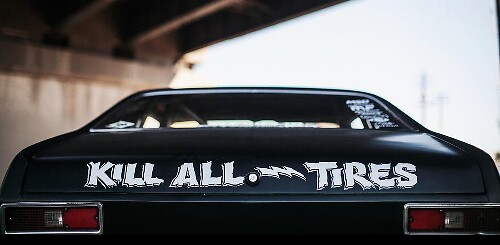 Adesivo Vinile Kill All Tires per Auto