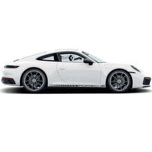 Kit di Adesivi in Vinile a Strisce per Minigonne Stile Scacchiera per Porsche Carrera 911_2