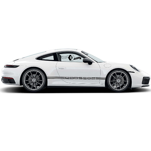 Kit di Adesivi in Vinile con Strisce Laterali Marchiate per Porsche Carrera 911_1