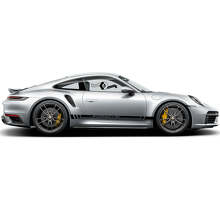 Kit di Adesivi in Vinile con Strisce Laterali in Stile Racing per Porsche 911 Turbo S_5
