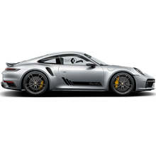 Kit Adesivi Strisce Laterali Stile Turbo in Vinile per Porsche 911 Turbo S_4