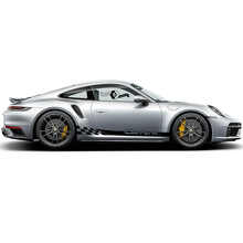 Kit Adesivo Vinilico con Strisce e Lettere Brandizzate per Lato Completo Porsche 911 Turbo S_2