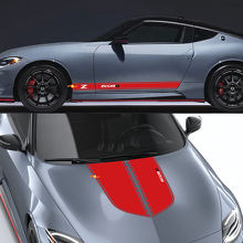 Kit Adesivi Vinile Contorno Cofano e Strisce Laterali Nismo per Nissan Z Nismo 2024_2