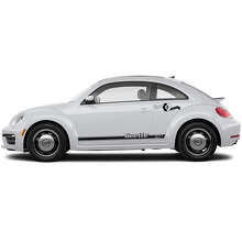 Kit adesivi in vinile con strisce laterali brandizzate per porte per Volkswagen Beetle_3