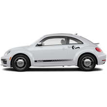 Kit adesivi in vinile con strisce laterali brandizzate per porte per Volkswagen Beetle_4