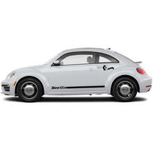 Kit adesivi in vinile con strisce laterali brandizzate per porte per Volkswagen Beetle_5