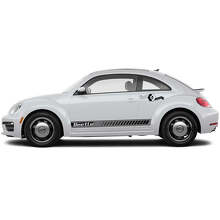 Kit Adesivi Strisce Laterali Decorazione Lettere Beetle per Volkswagen Beetle_2