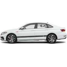 Set di Adesivi Vinilici con Strisce Laterali Marcate per Volkswagen Jetta_5