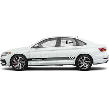 Set di Adesivi in Vinile con Strisce Laterali Racing Marchiate per Volkswagen Jetta_2